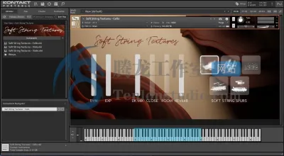 Spitfire Audio Dan Keen Soft String Textures (KONTAKT) 大中小提琴音源