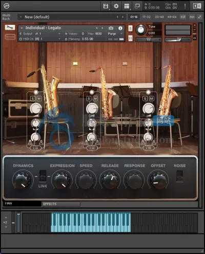 8Dio Studio Saxophones v1.2 – Kontakt录音室萨克斯风音色库