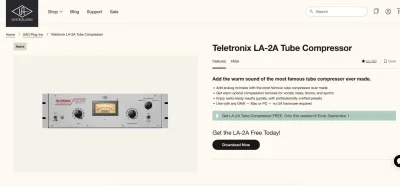 UAD LA-2A Tube又免费了！速领！9月1日截止！