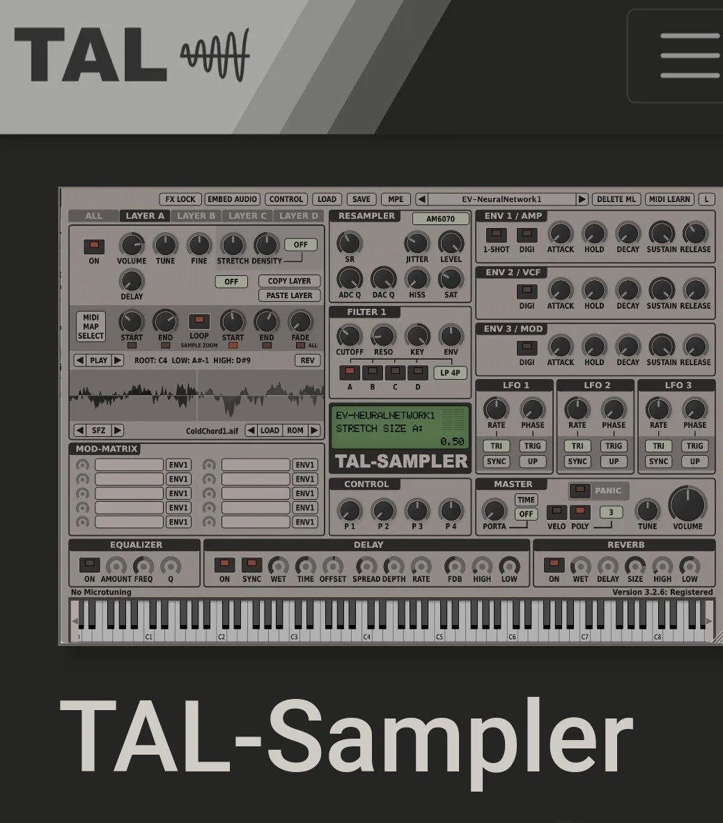 TAL-Sampler 经典采样器插件与 Hollow Sun 预制音色库合集