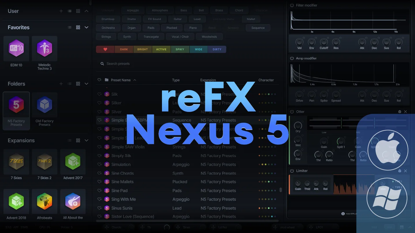 NEXUS 5 终结采样器时代的开放式全能合成器工作站